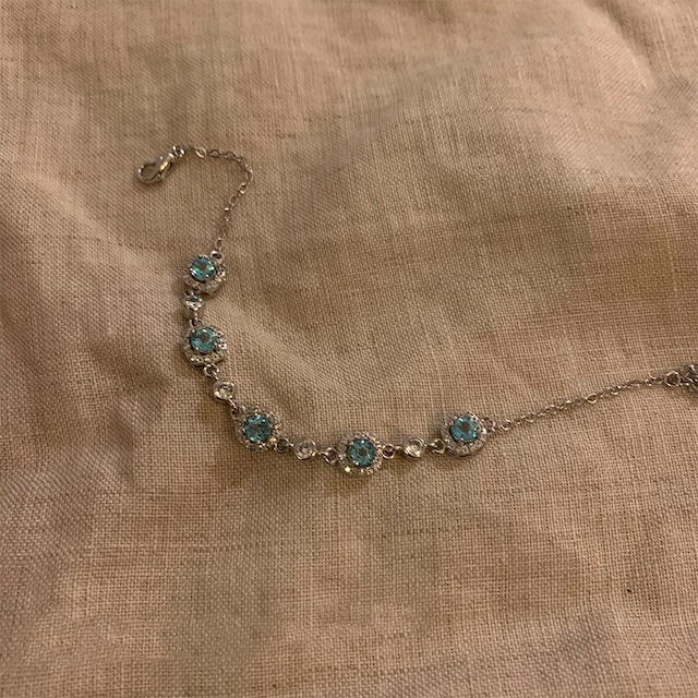 Somedayif清冷感のある碧石ブレスレット 5s