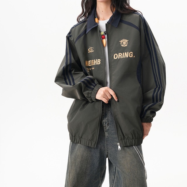 サイドラインスポーツジップアップブルゾン   R00980