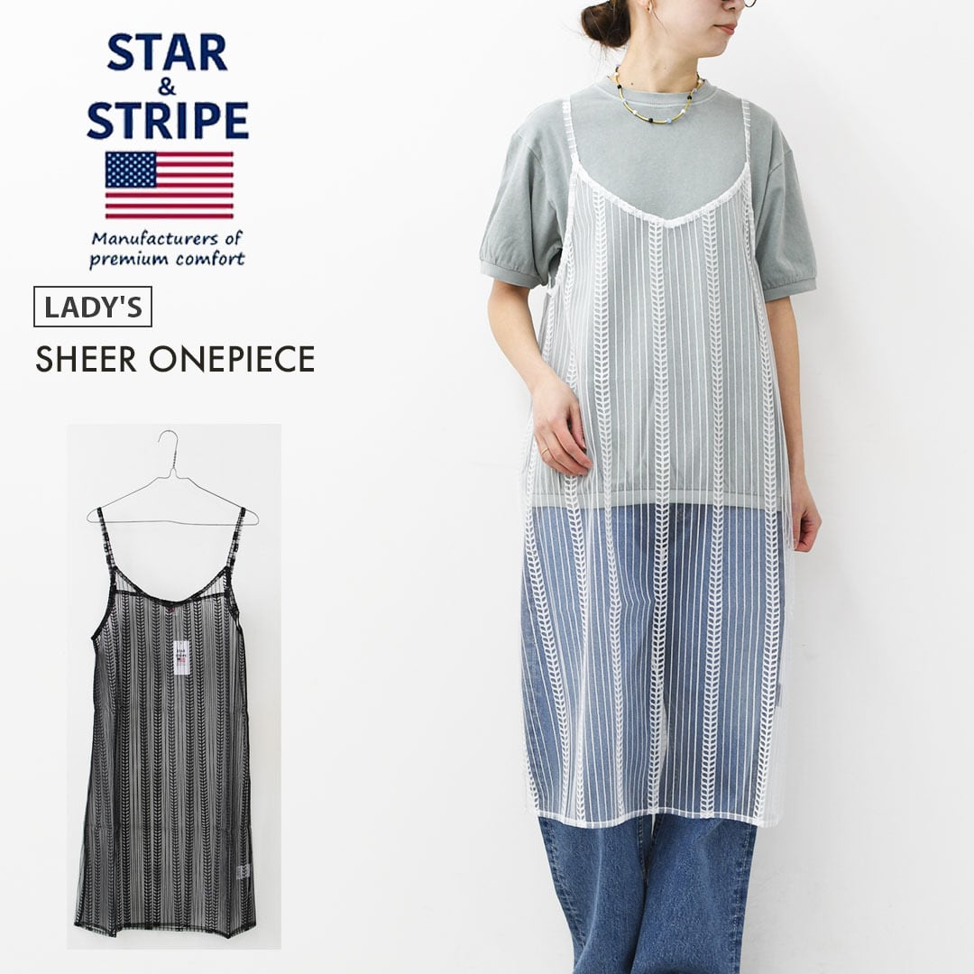 STAR&STRIPE [スターアンドストライプ] SHEER ONEPIECE [SSMD-089
