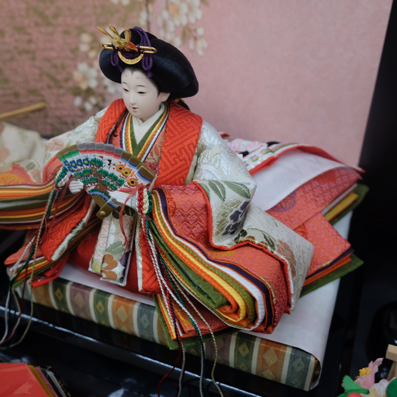 雛人形｜久月 新王飾り｜女の子 ｜桃の節句｜コンパクト｜久月正規取扱