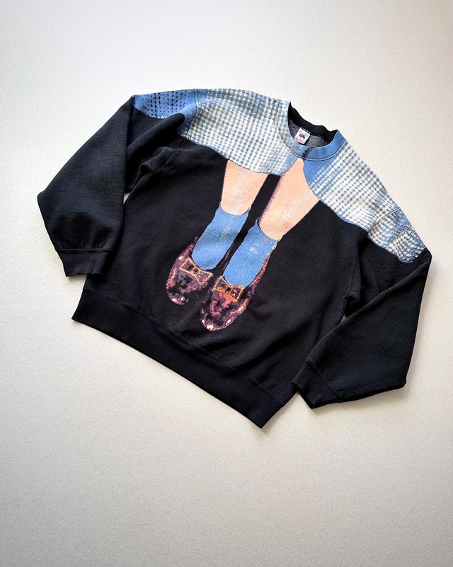 90s USA製 “ THE WIZARD OF OZ ” BIG PRINT SWEAT SHIRT OLD VINTAGE 