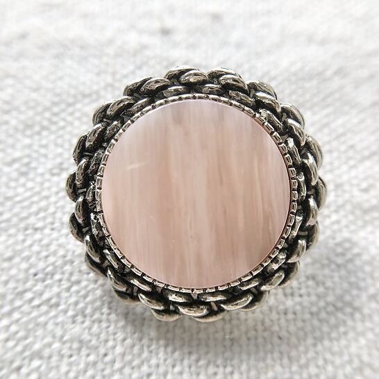 シルバーチェーン×ベビーピンク 23㎜