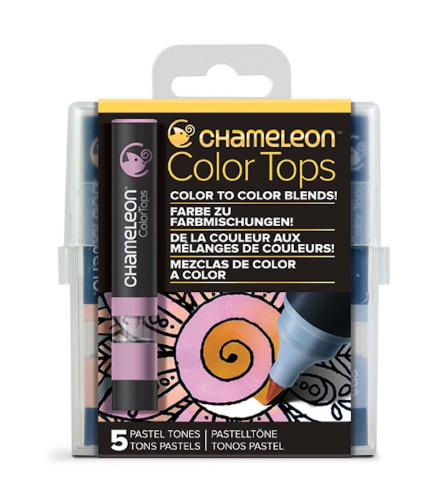 Chameleon Pen 5 Color Tops Pastel Set (カメレオンペン　5本入りカラートップ　パステルセット)
