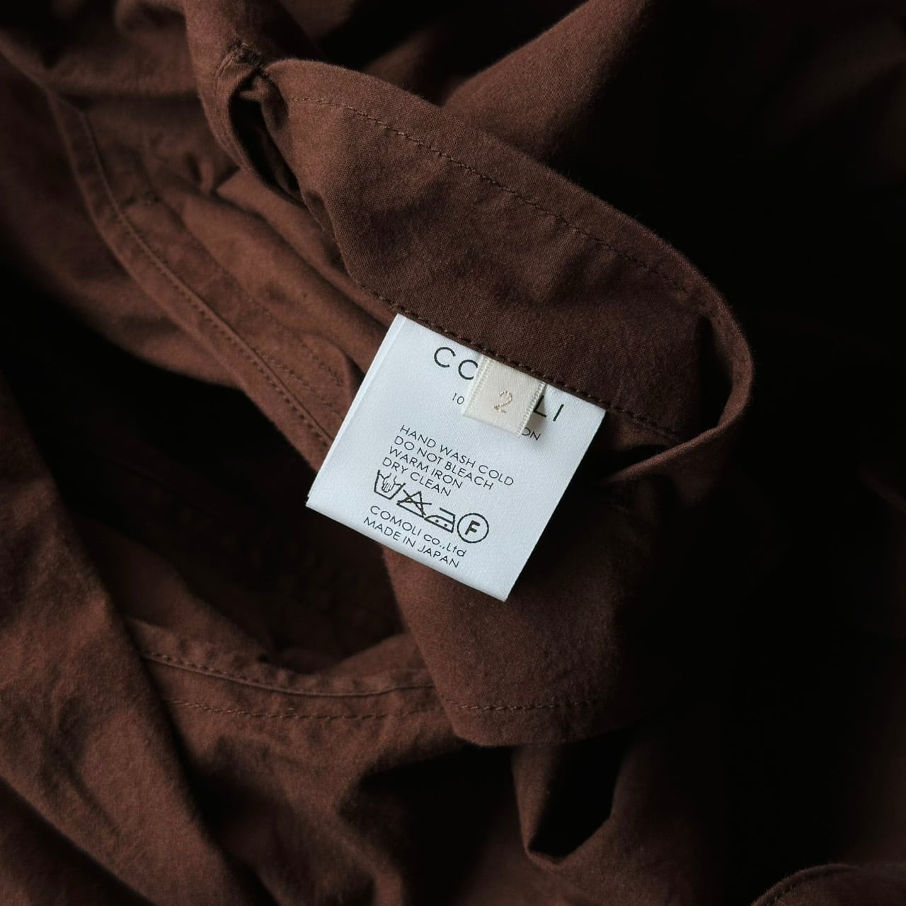 COMOLI TYPEWRITER FABRIC TIELOCKEN COAT | safarionline
