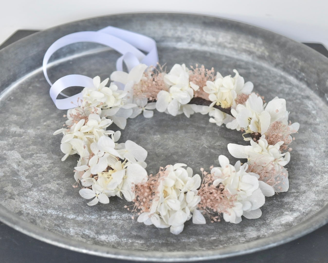 かすみ草花かんむり　ファーストバースデー　ハーフバースデー　結婚式　前撮り 8feb667d2f102c1495fc1d84ecbe6e