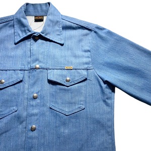 vintage 1970’s BIG YANK light blue denim shirt jacket