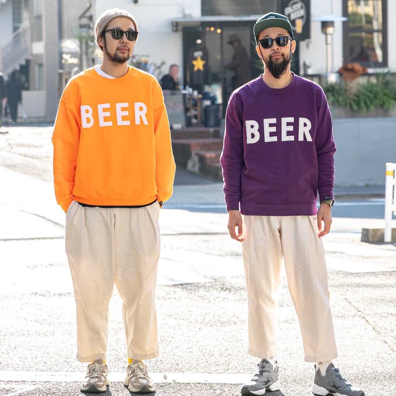 BEER ワンサイズ・サーカスパンツ サックス（男女兼用） | BEER