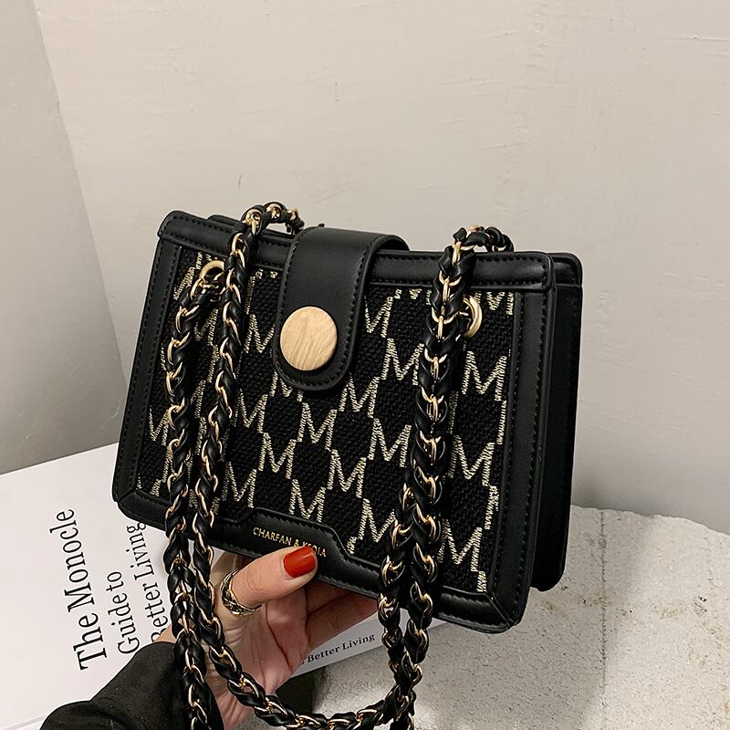 ネットレッドスモールバッグメスバッグ2020新しいトレンディなファッションテクスチャチェーンスモールスクエアバッグワイルドインシングルショルダーメッセンジャーバッグ Tiancai_Wing_Bag17081535016