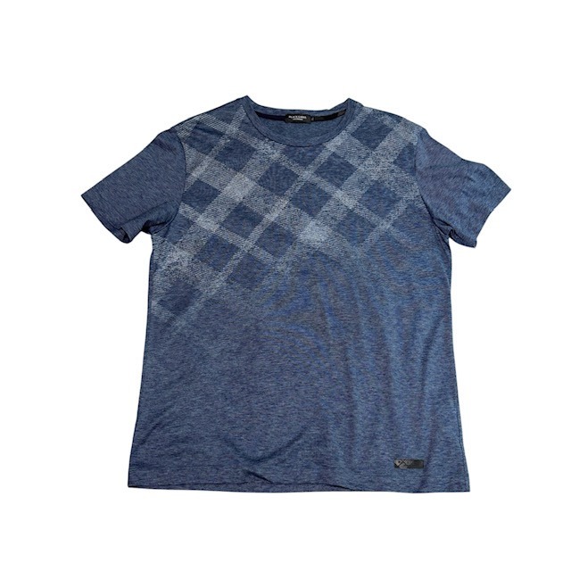 古着 ブラックレーベル クレストブリッジ 半袖 Tシャツ クリーニング済み ブルー メンズ LLサイズ