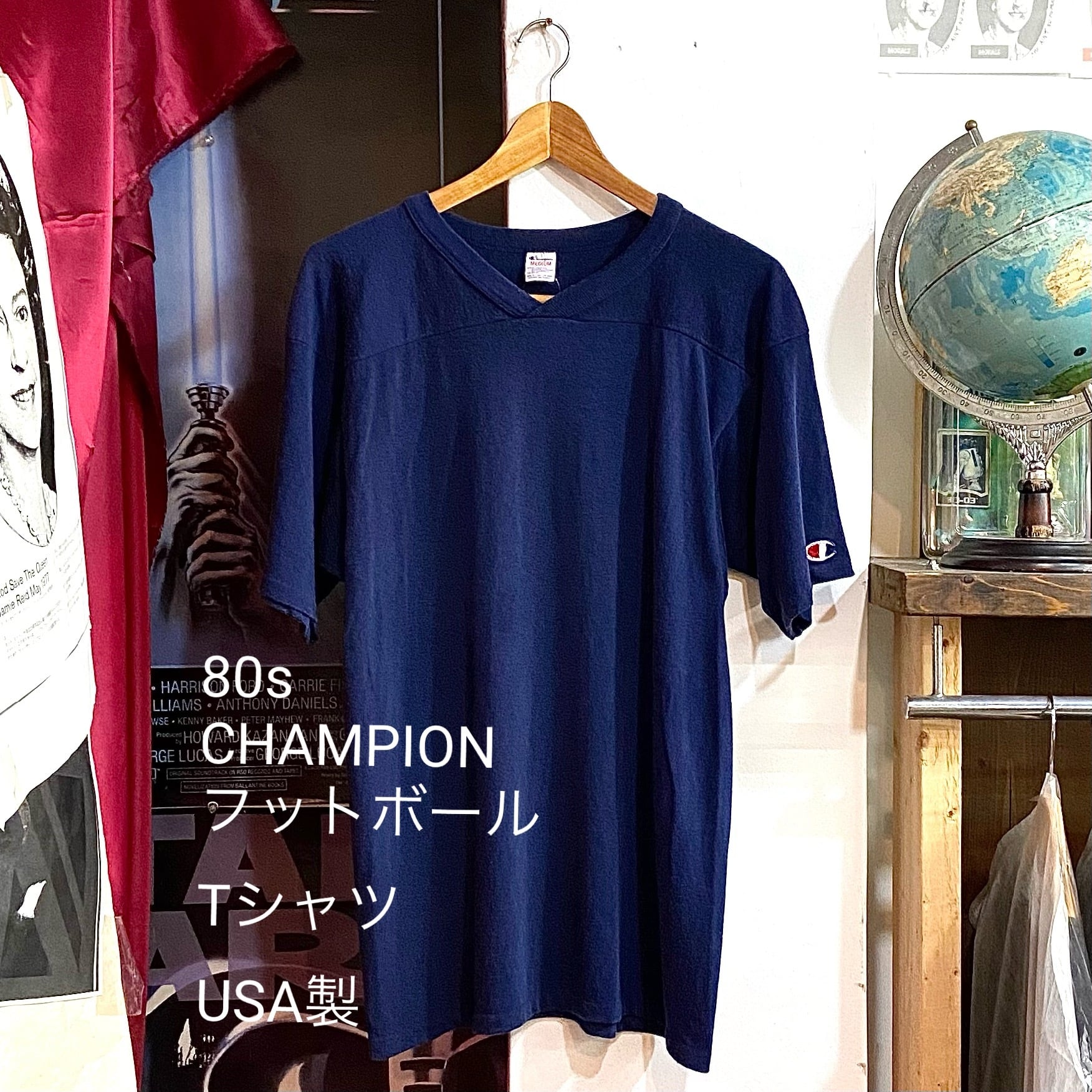 チャンピオン フットボールTシャツ 80s ヴィンテージ XL USA トリコ 
