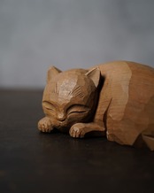 眠り猫　大　昇秀銘　/　栃木