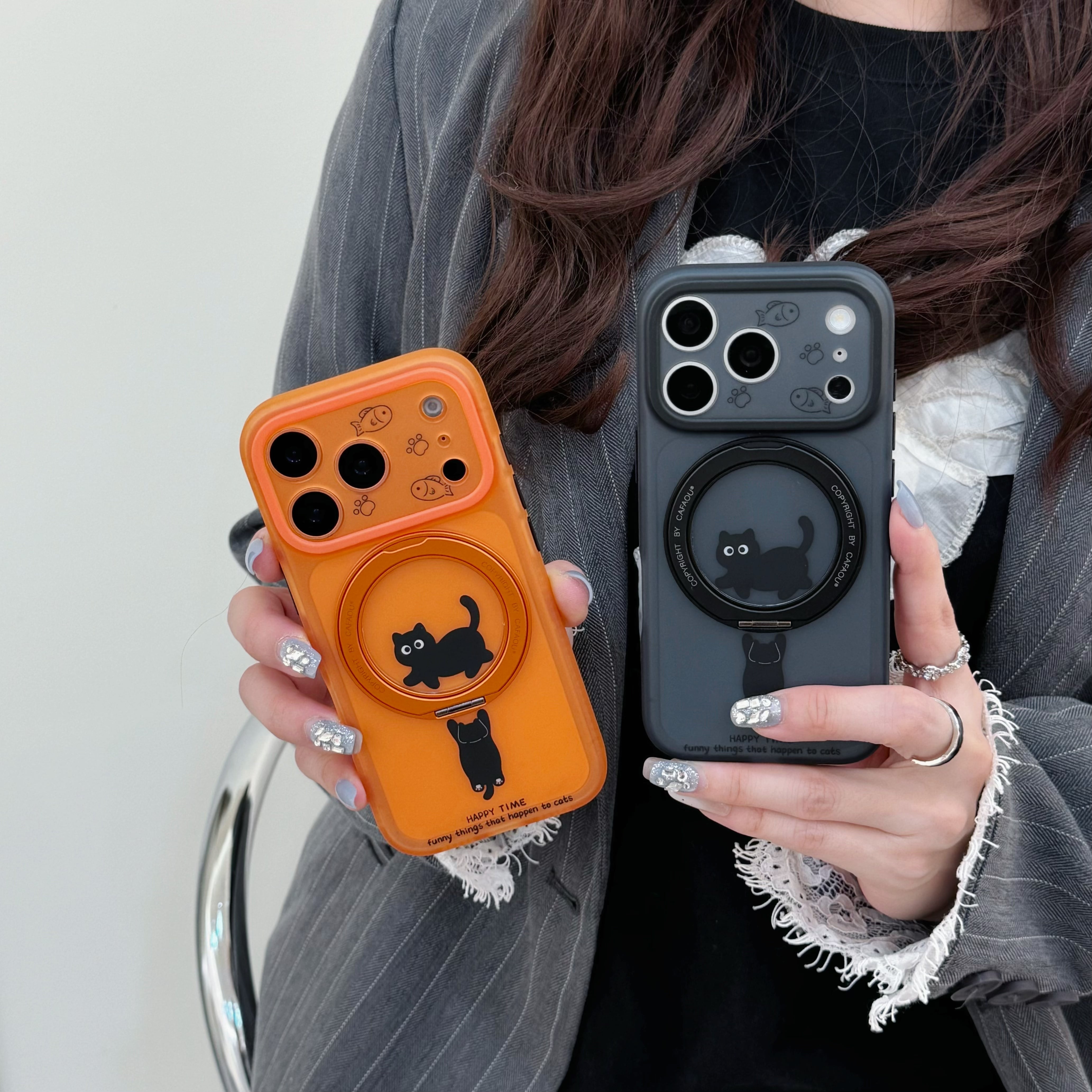 360度回転スタンド】iPhone 17 16 15 ケース 二重IMD 耐衝撃