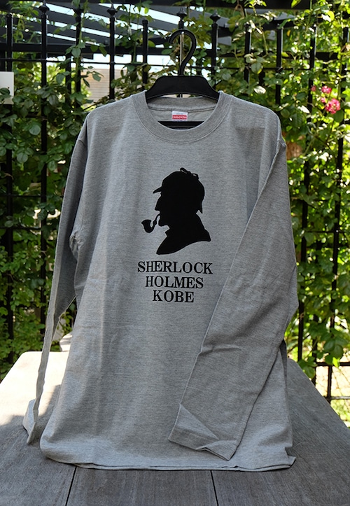 ロングTシャツ  SHERLOCK HOLMES KOBE グレー