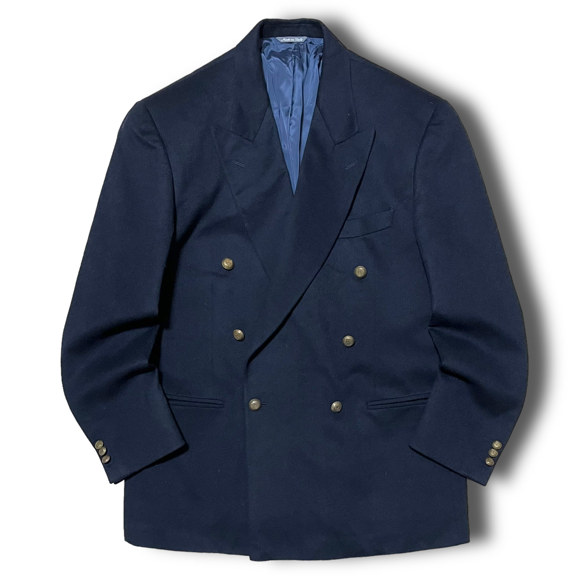 【OLIVER】ダブルブレストカシミヤテーラードジャケット MADE IN ITALY