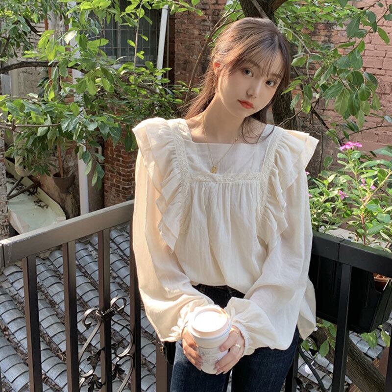 ブラウス スプリングシャツ スタンダード レトロ 大人ガーリー スウィート キュート カジュアル 春物 萌量不足88444872855