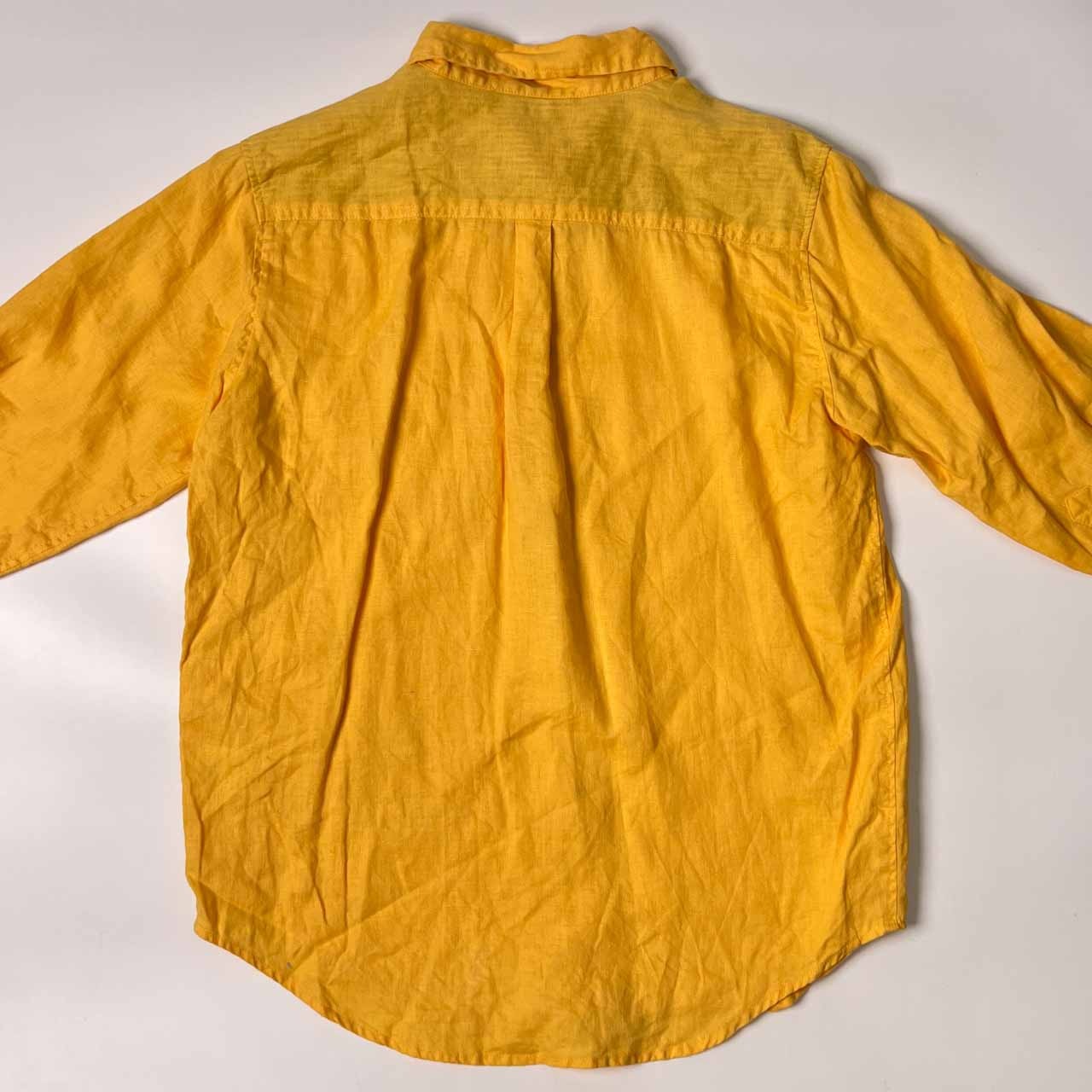 リネン100% URBAN RESEARCH アーバンリサーチ 七分袖 シャツ 38/イエロー メンズ