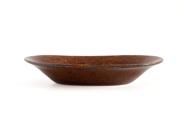 民族模様の大皿 アラビア数字 陶器 OKAMA Studio 岡安まりな | うつわ