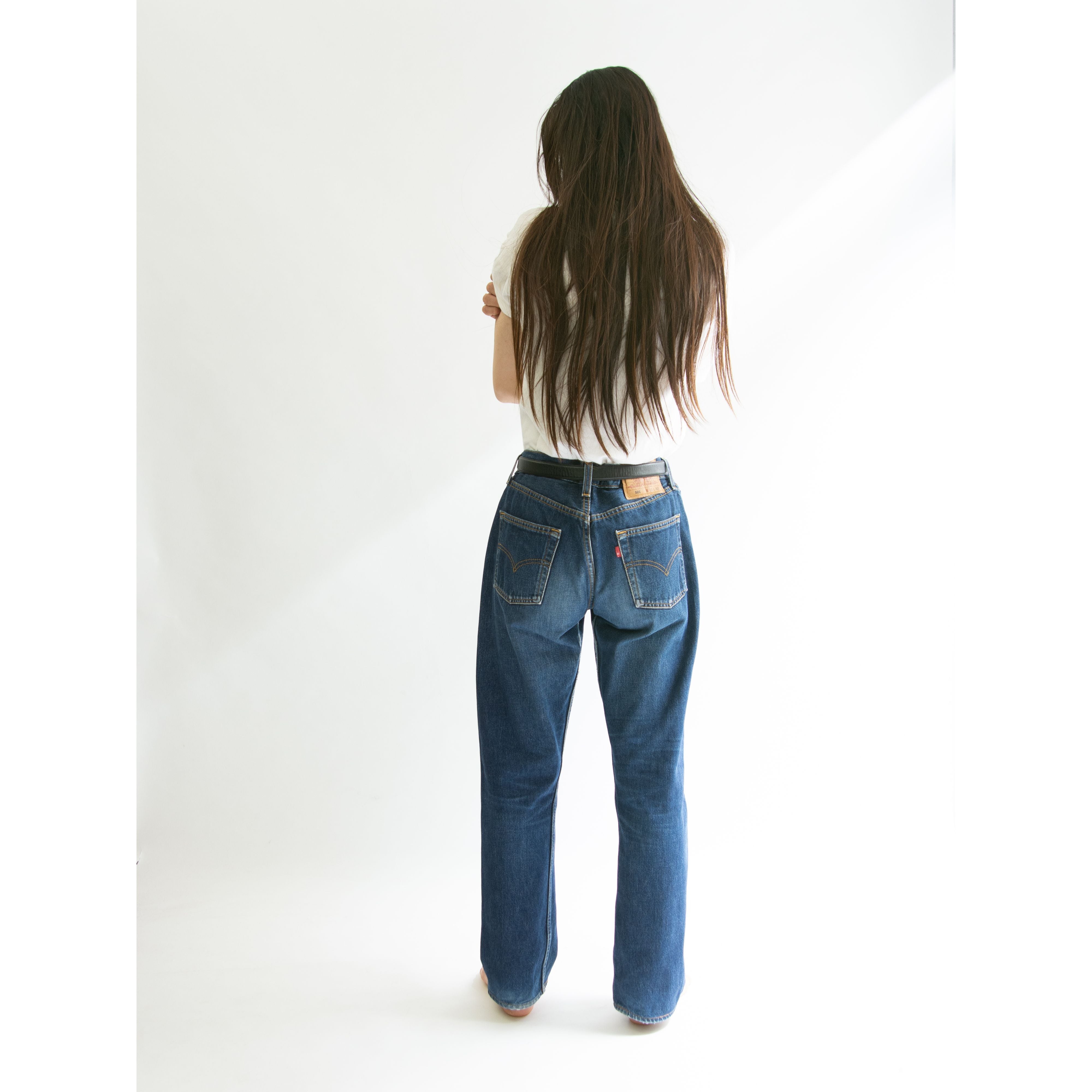 【LEVI'S 501 FOR WOMEN IRREGULAR】Made in U.S.A. straight denim pants W30 L32（リーバイス イレギュラー品 アメリカ製ストレートデニムパンツ ジーンズ）1d