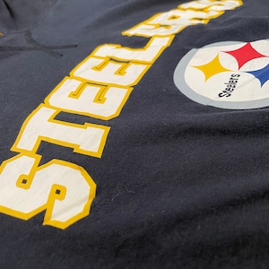 【Reebok】NFL STEELERS スウェットパーカー ダブルフェイス リバーシブル ビッグシルエット XL US古着