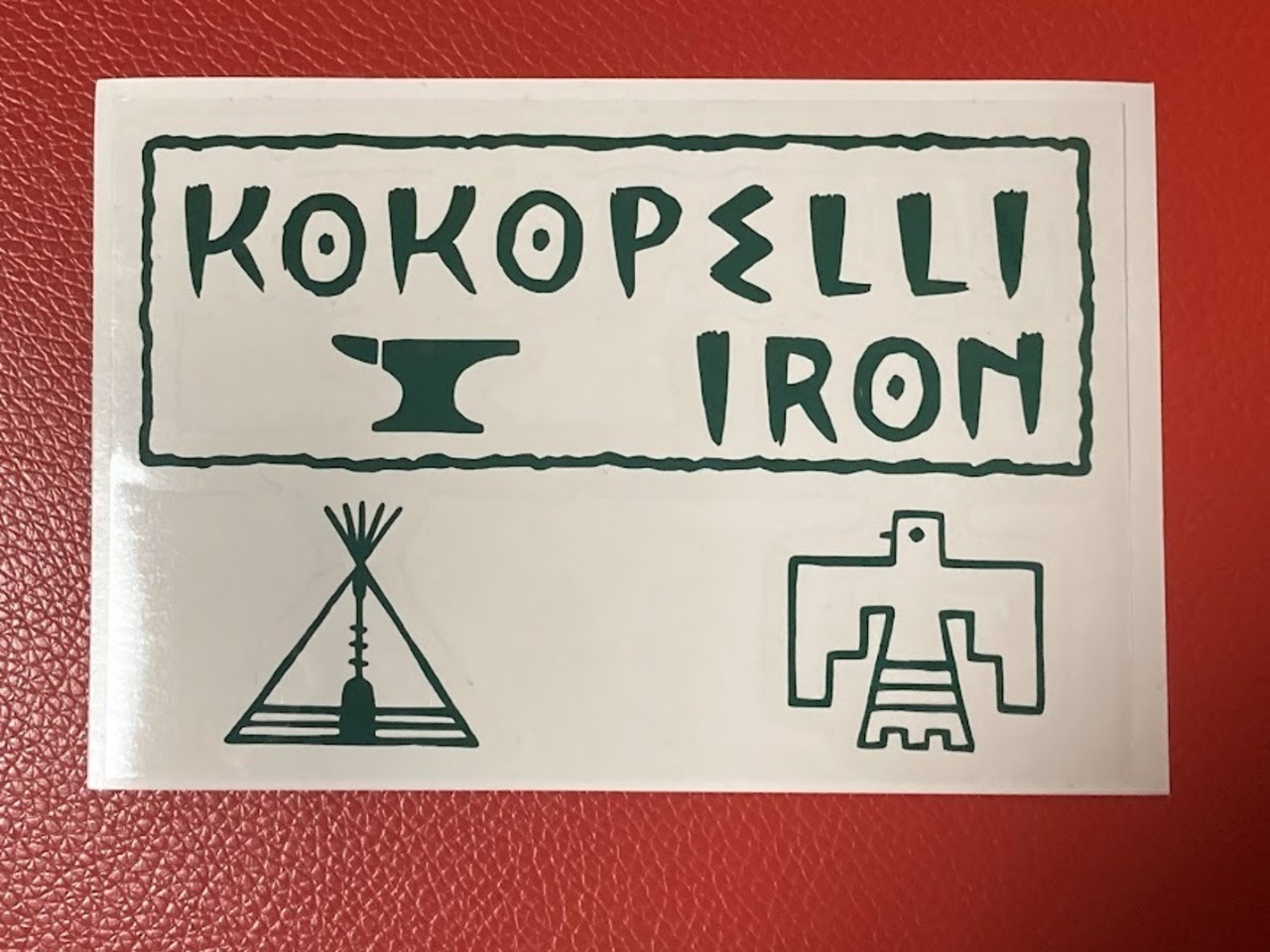 Kokopelli Iron ロゴステッカー グリーン サイズS　送料無料