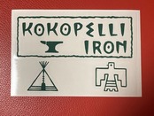 Kokopelli Iron ロゴステッカー グリーン サイズS　送料無料