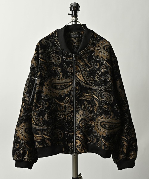 VOLUNTAS Gobelin Paisley Pattern MA-1 (BLK) 136004