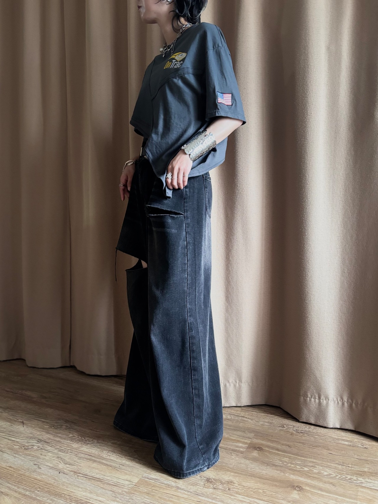 asymmetrical reconstructed remake t-shirt-5277-6