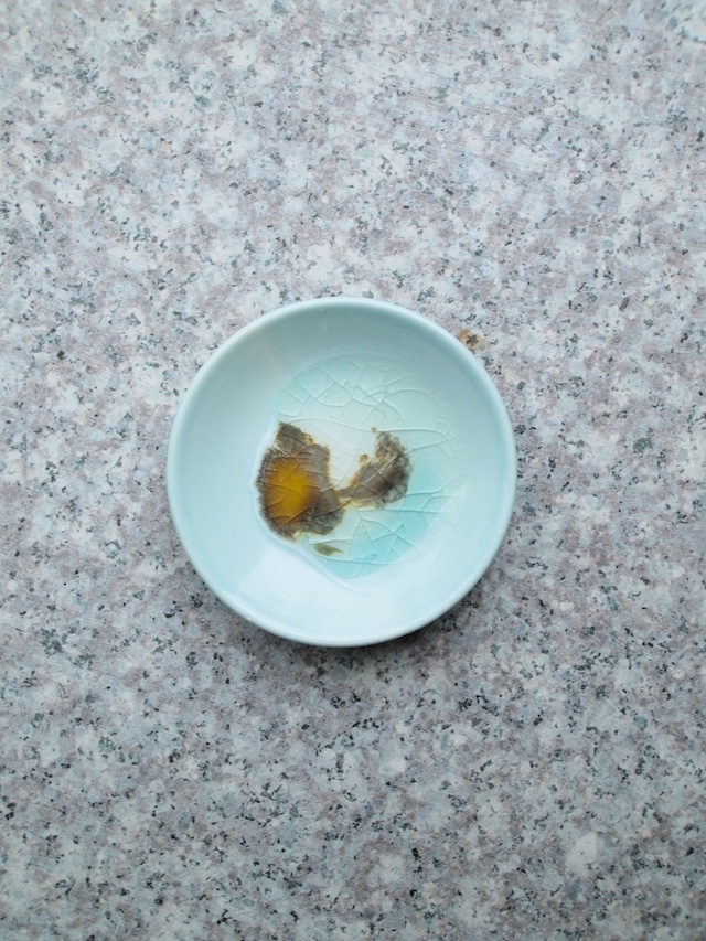 KILNOUT　豆皿／mamezara　water-#05（clear-brown）【KIL-MZ-water-#05-CLBRN】