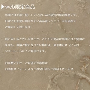 ×パライバトルマリンPtピアス 【WEB限定】46884