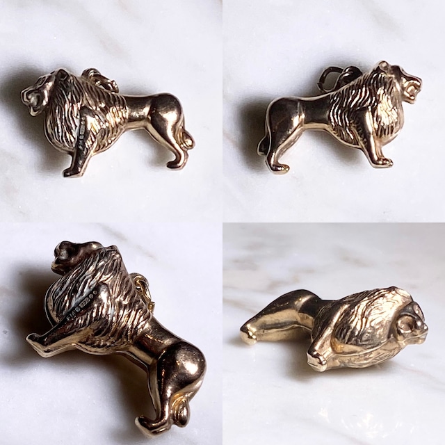 antique 9ct gold charm “lion”