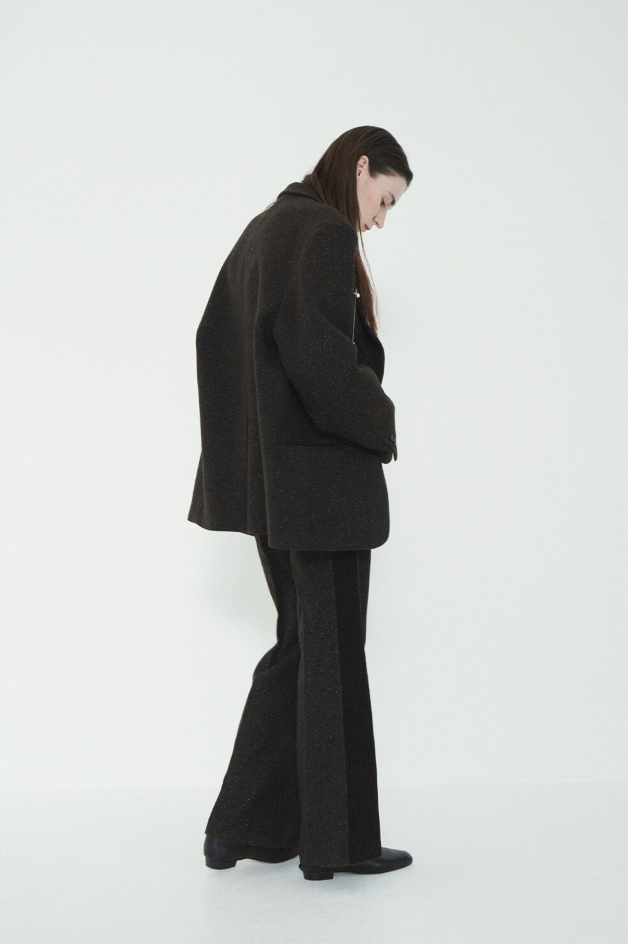 CLANE CORDUROY PANEL MELANGE PANTS