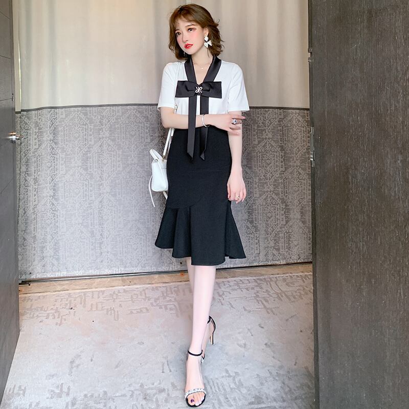 ハイウェストウェストスリムソリッド カラースカート サマースタイル 夏物 ソリッドカラー MIUCO77999483179