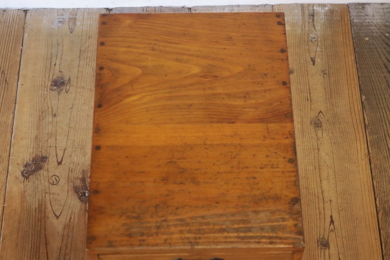 レトロ 卓上 大きめ 小引き出し 抽斗 5杯 収納 小物入れ レターケース