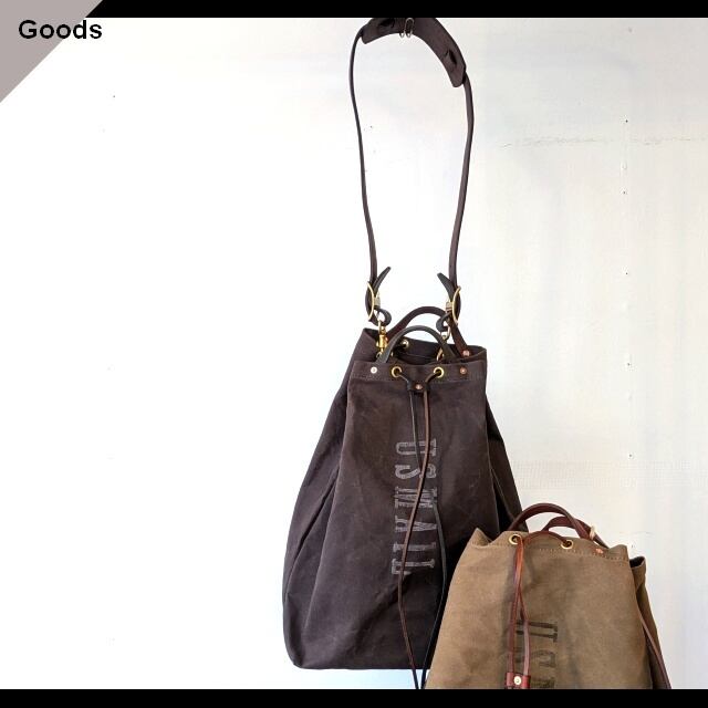 vasco CANVAS × LEATHER MAIL PURSE BAG -LARGE VS-211 (Black)