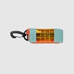 vibram light case (mint×orange) with blue glowing zip