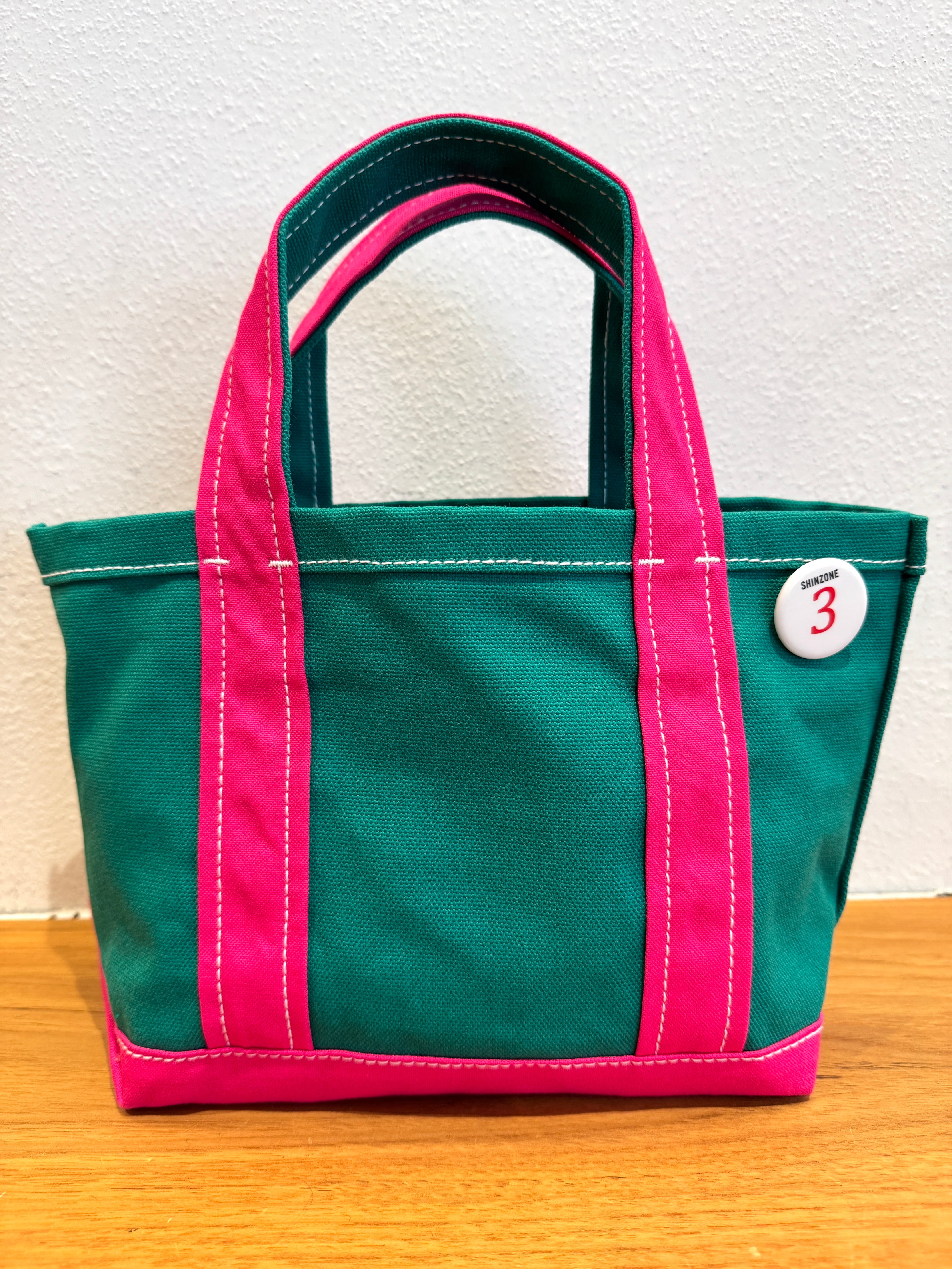 colorblock TOTE -GREEN-