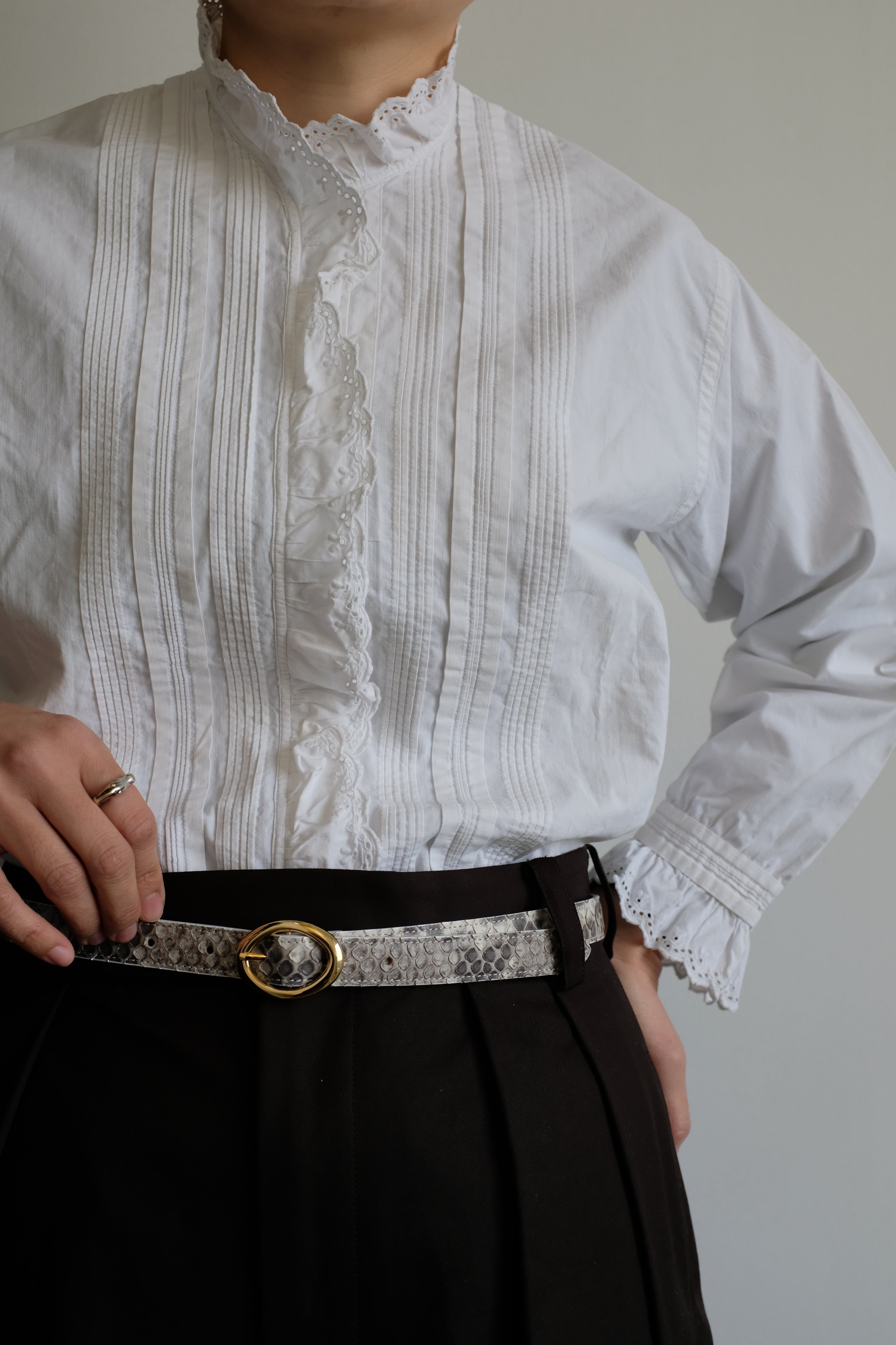 BISOWN]PYTHON OVAL BELT | YES-姫路の美容院と服のお店YES(イエス)です。