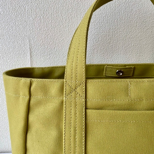 【全9色】「軽いボックストート」横長サイズ／倉敷帆布 8号帆布【受注制作】