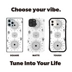 受注生産 iPhoneケース 白背景の円形記号タリスマン｜幾何学シンボル TALM045C