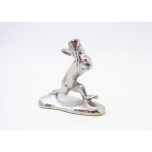 うさぎ香立て 鳥獣戯画　錫