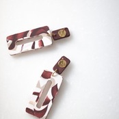 Matte :  Bordeaux rectangle donuts