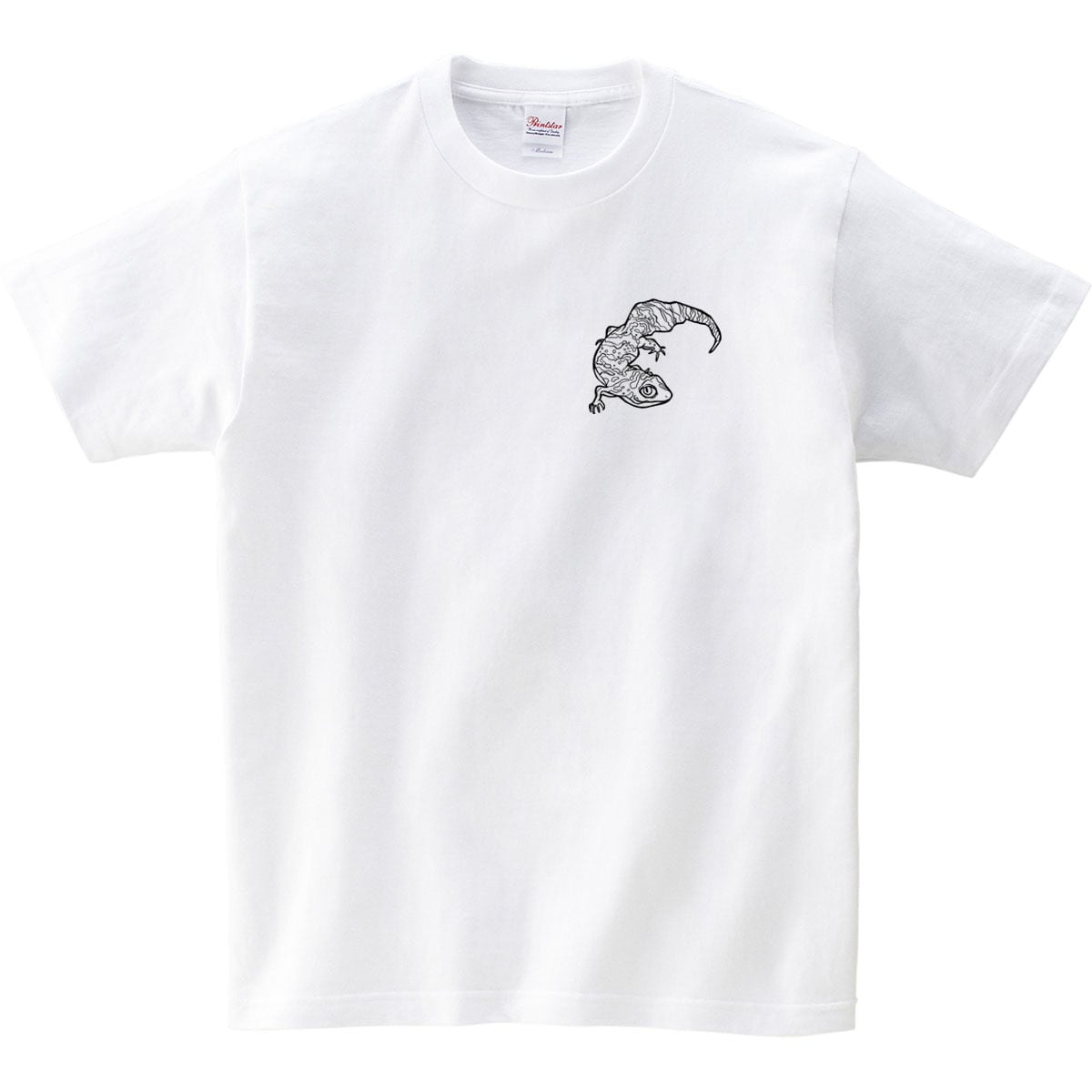 線画 レオパ  イラスト Tシャツ am84 爬虫類 検索） レオパードゲッコー 餌 飼い方