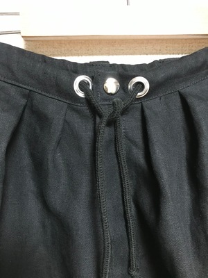 UNFINISHED麻ワイドパンツカボチャパンツ