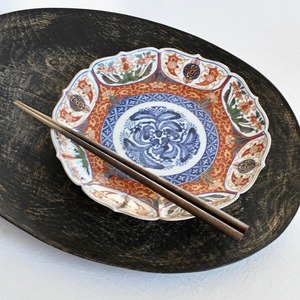 ［再入荷］【41006】伊万里 金彩大皿 江戸/ Imari L size Plate  / Edo Era