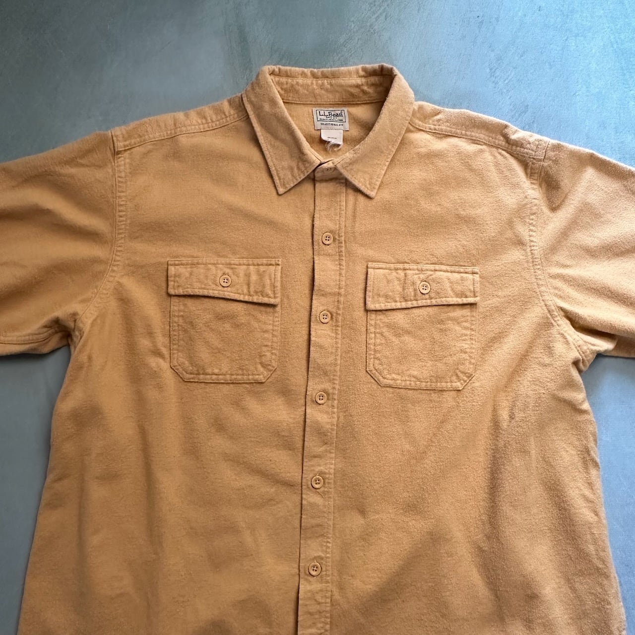 エルエルビーン シャモアクロス 長袖シャツ イエロー 古着