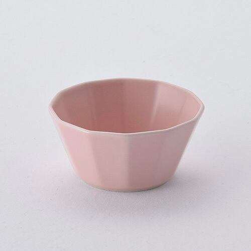 面取ボウル小・ピンク