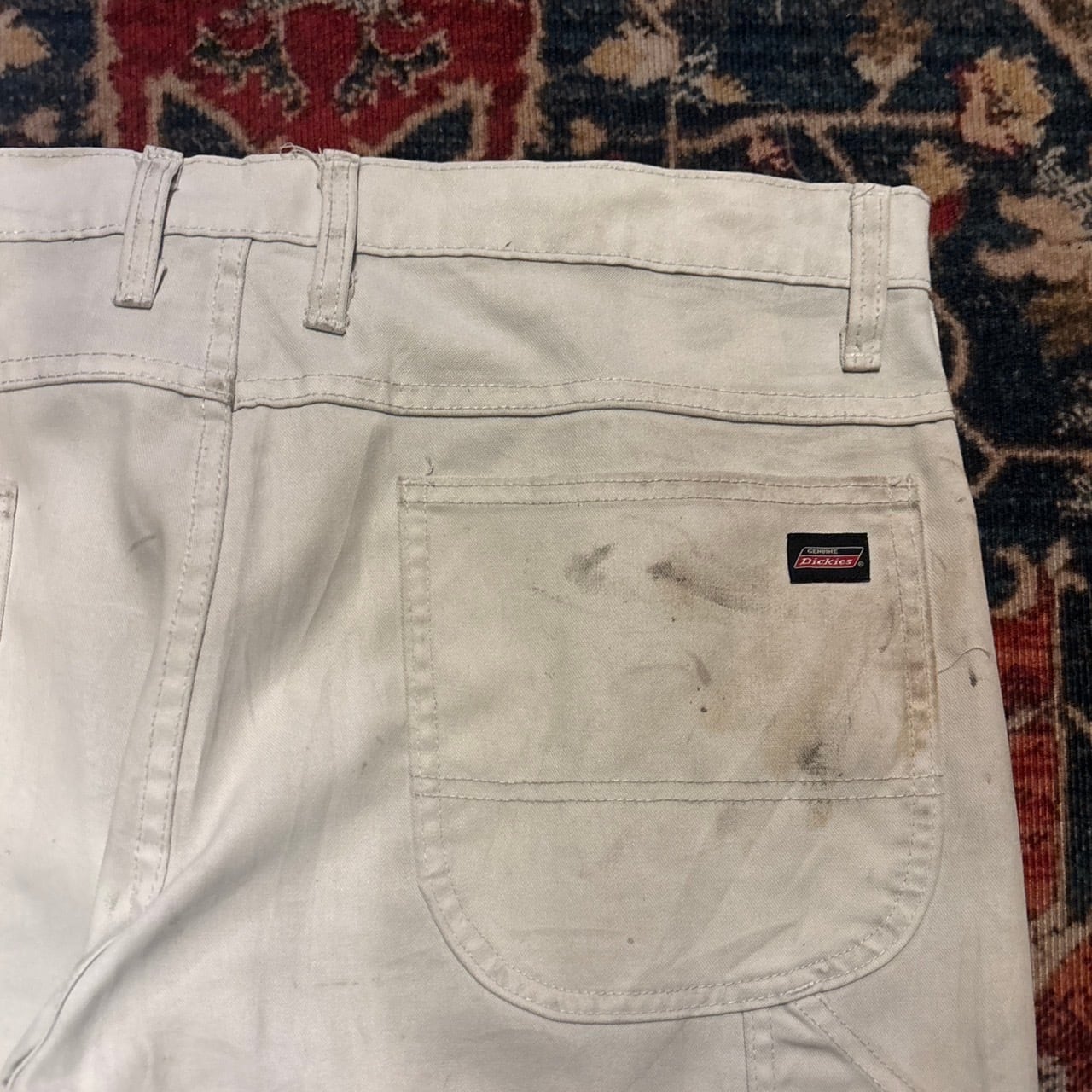 00s Dickies ペインターパンツ ワークパンツ ホワイト ペイント W36