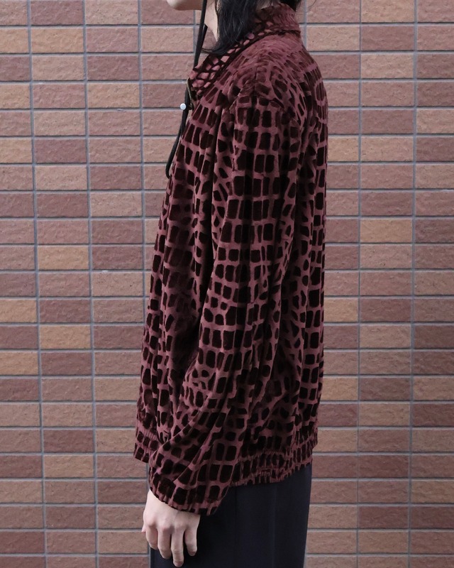 All-over design zip blouson