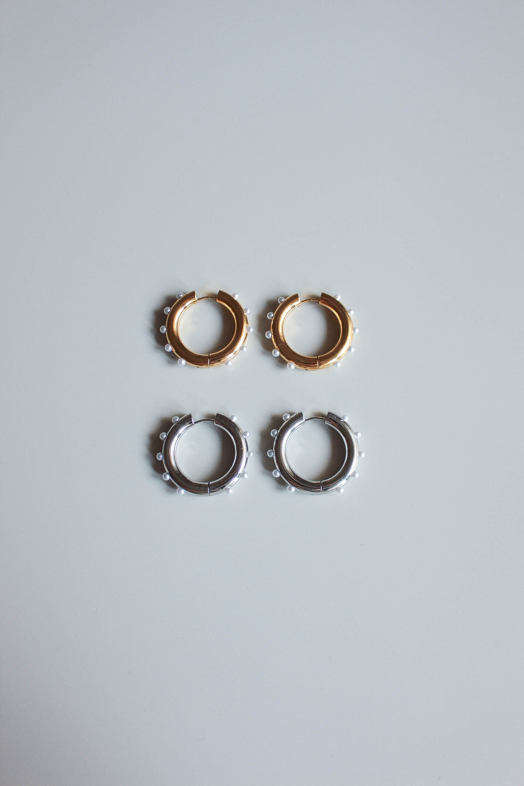 4/22(wed)再販 Dot Pearl Hoop Pierce | ebine(エビネ)|金属アレルギー