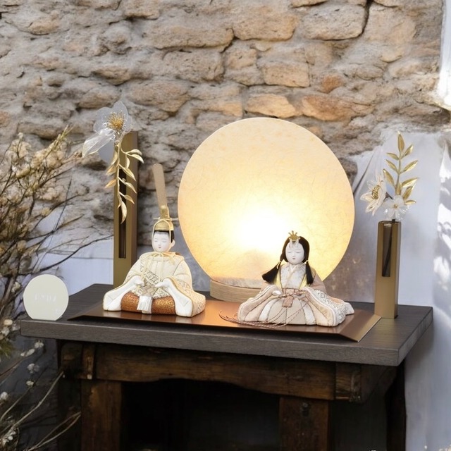 雛人形 木目込人形 親王飾り【flaxen】フラックス｜モダン｜おしゃれ｜かわいい｜コンパクト｜今どき｜一秀｜木目込み